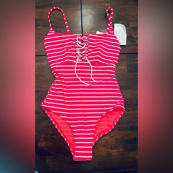 Sea Level Chamarel Lace Up Bralette One Piece Swimsuit - Picture 5 of 7